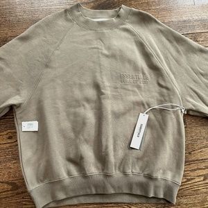 FEAR OF GOD ESSENTIALS  Logo-Flocked Cotton-Blend Jersey Sweatshirt
